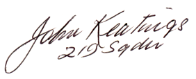 Autograph of John Keating